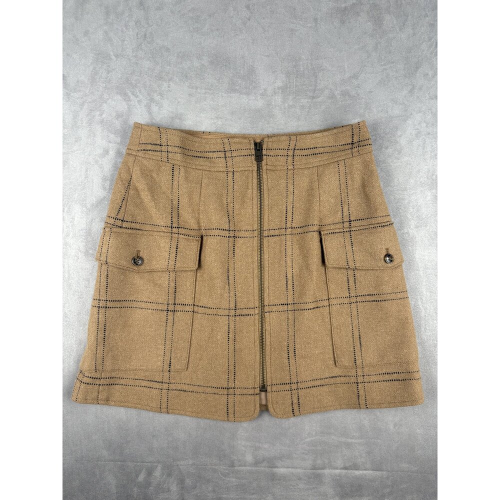 Madewell Plaid Cargo Mini Skirt Size 4 - Picture 2 of 9